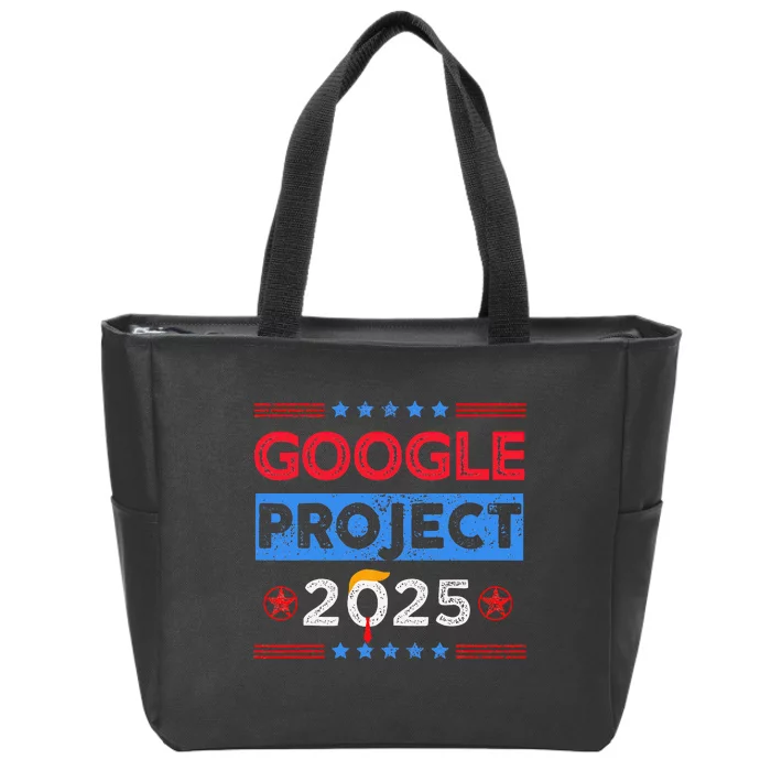 Google Project 2025 Retro Zip Tote Bag