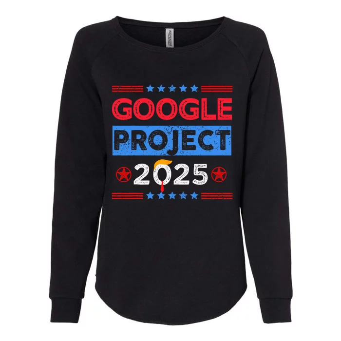 Google Project 2025 Retro Womens California Wash Sweatshirt