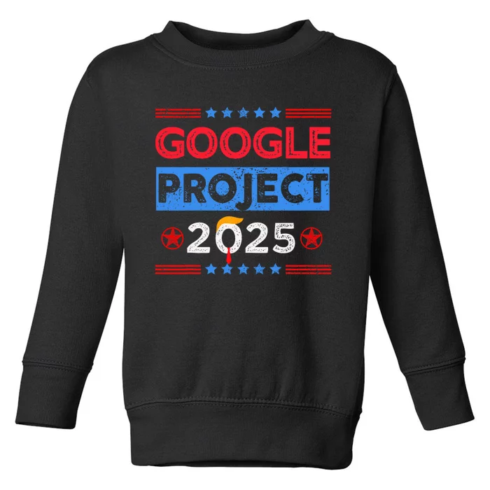 Google Project 2025 Retro Toddler Sweatshirt