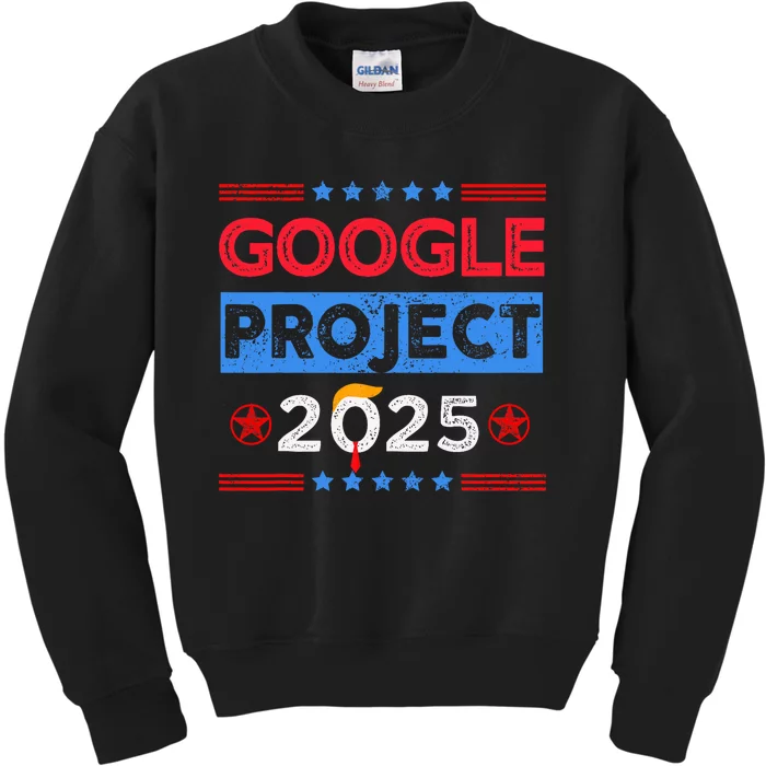 Google Project 2025 Retro Kids Sweatshirt