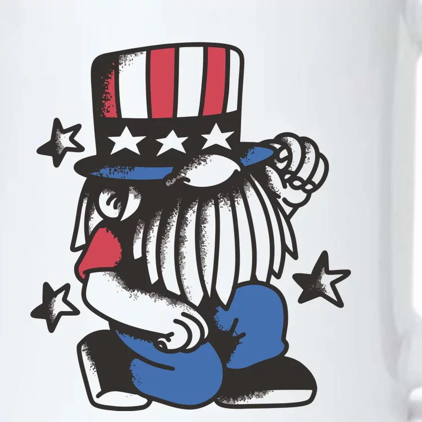 Gnome Patriot 4th Of July Black Color Changing Mug