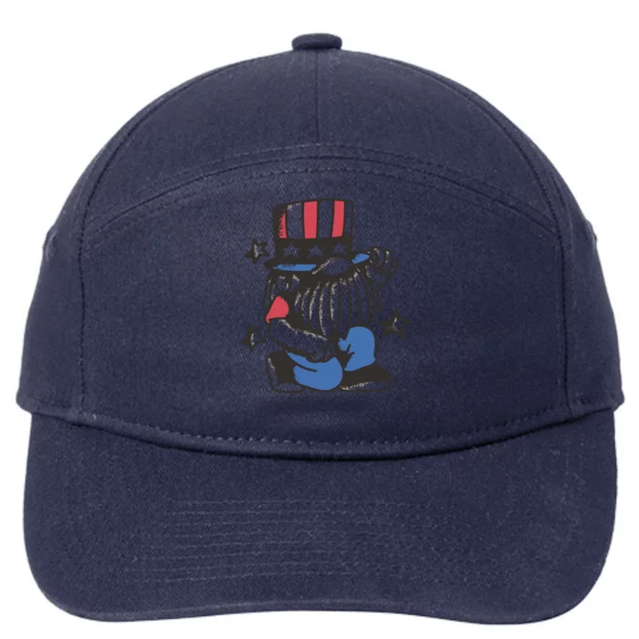 Gnome Patriot 4th Of July 7-Panel Snapback Hat