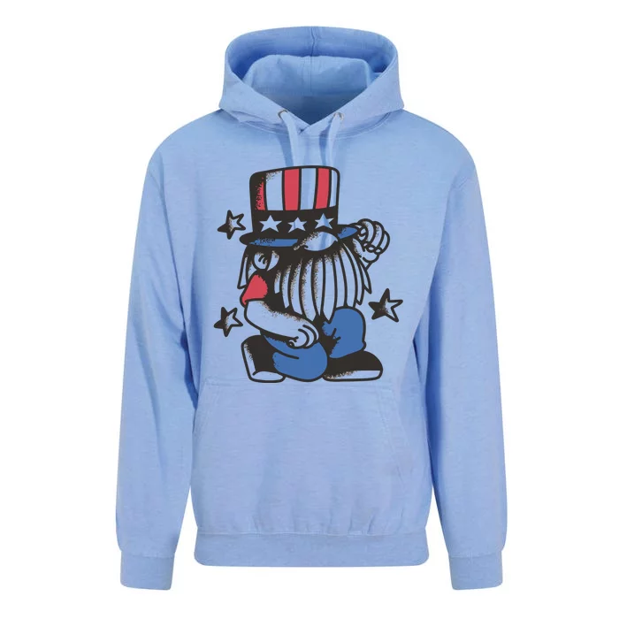 Gnome Patriot 4th Of July Unisex Surf Hoodie