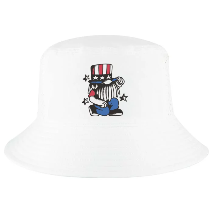 Gnome Patriot 4th Of July Cool Comfort Performance Bucket Hat