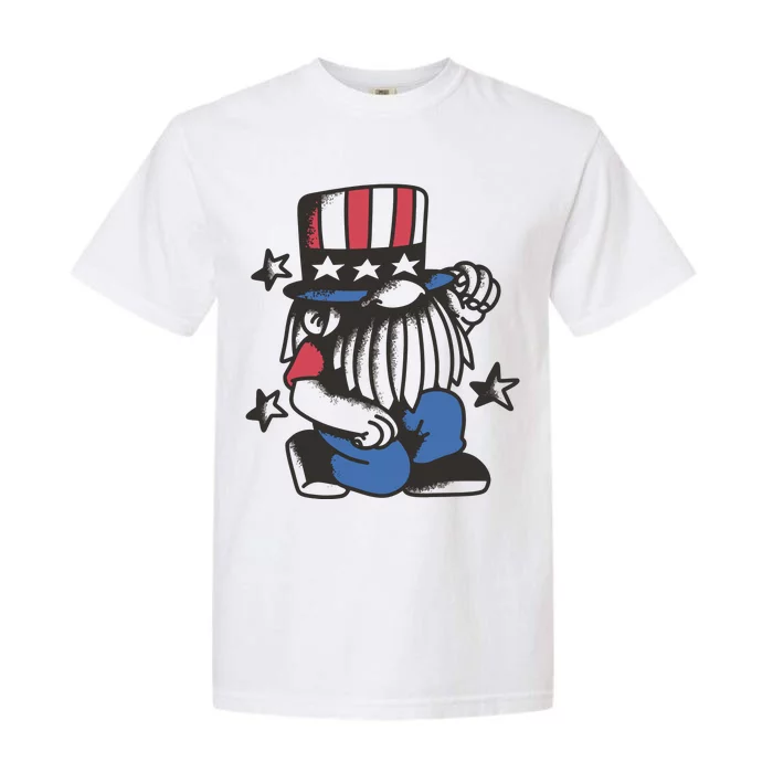 Gnome Patriot 4th Of July Garment-Dyed Heavyweight T-Shirt