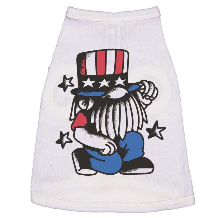 Gnome Patriot 4th Of July Doggie Tank