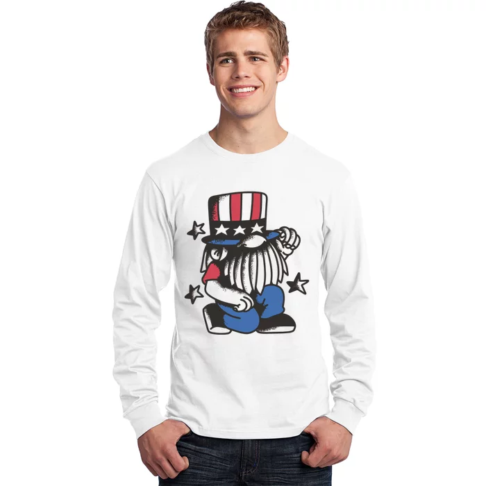 Gnome Patriot 4th Of July Long Sleeve Shirt