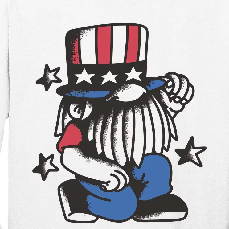 Gnome Patriot 4th Of July Long Sleeve Shirt