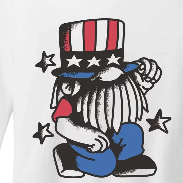 Gnome Patriot 4th Of July Womens CVC Long Sleeve Shirt