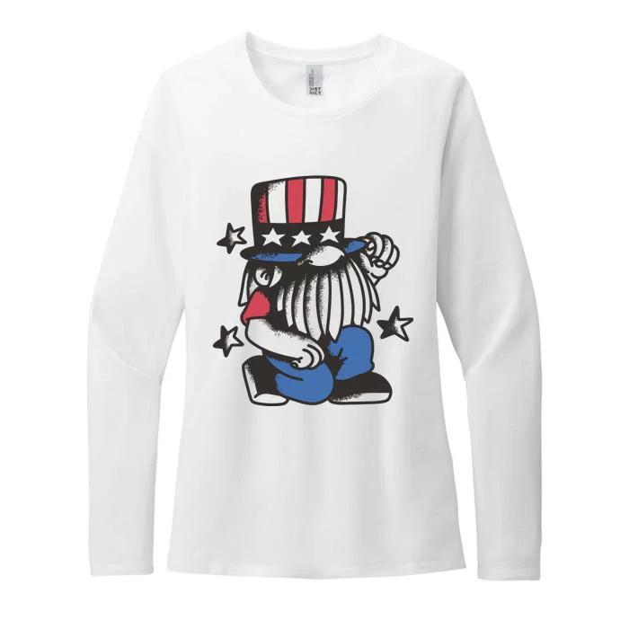 Gnome Patriot 4th Of July Womens CVC Long Sleeve Shirt