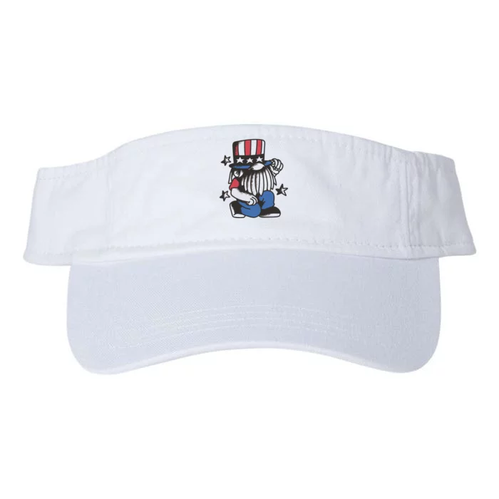 Gnome Patriot 4th Of July Valucap Bio-Washed Visor