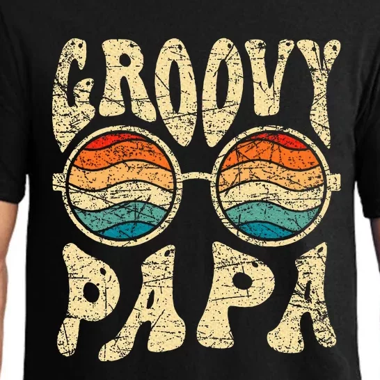 Groovy Papa 70s Aesthetic Nostalgia 1970S Retro Groovy Dad Pajama Set