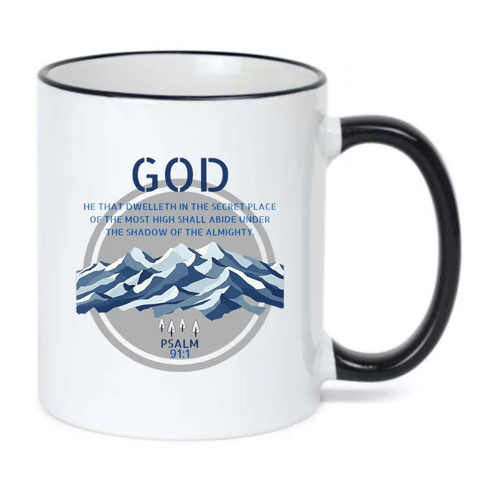 God Psalm 91 Gospel Biblical Black Color Changing Mug