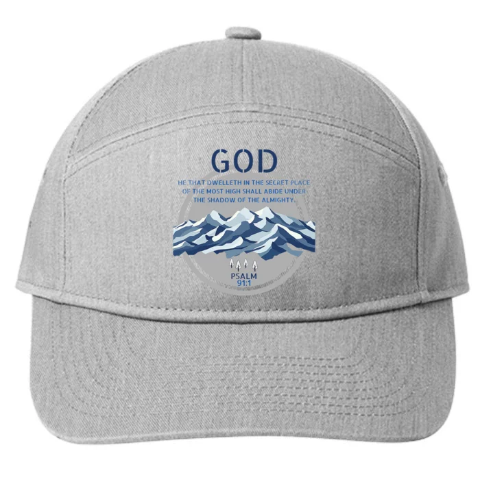 God Psalm 91 Gospel Biblical 7-Panel Snapback Hat