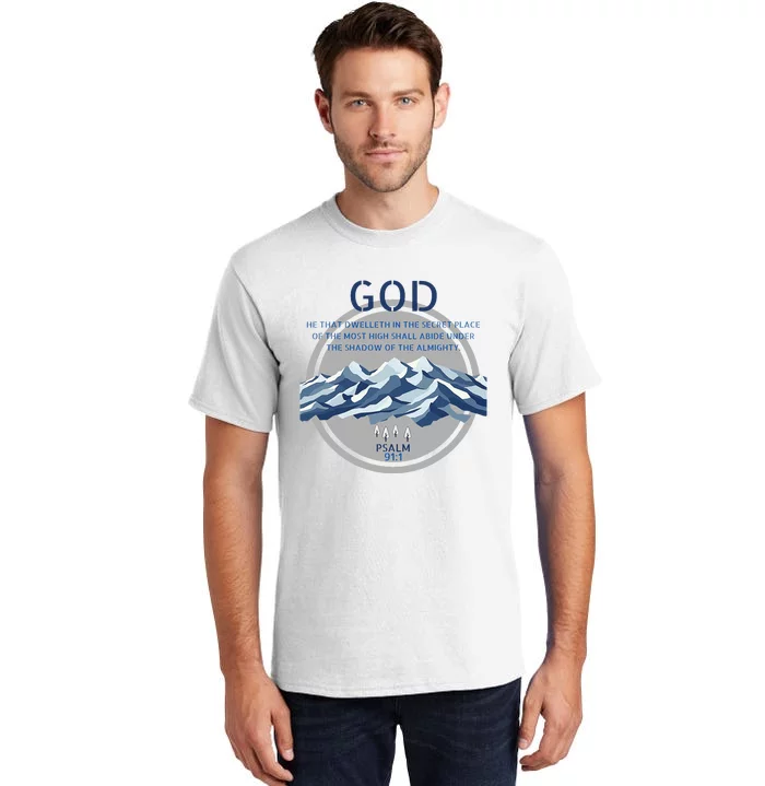 God Psalm 91 Gospel Biblical Tall T-Shirt