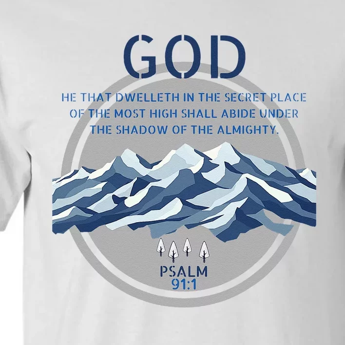 God Psalm 91 Gospel Biblical Tall T-Shirt