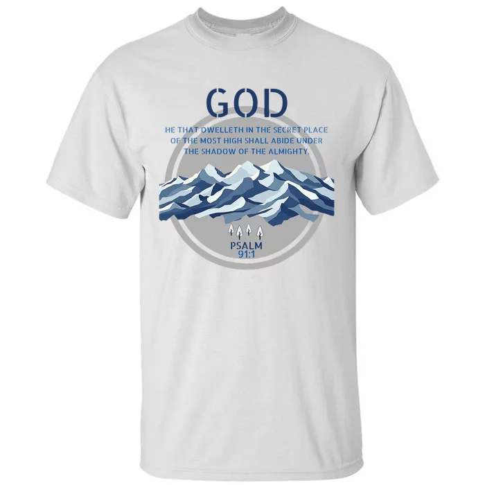 God Psalm 91 Gospel Biblical Tall T-Shirt