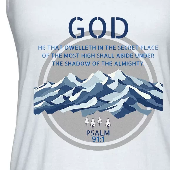 God Psalm 91 Gospel Biblical Ladies Essential Flowy Tank