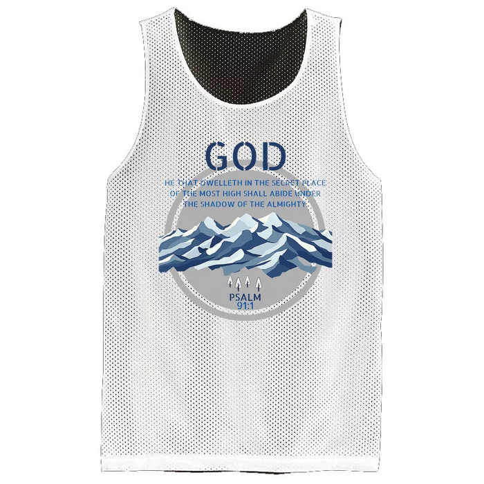 God Psalm 91 Gospel Biblical Mesh Reversible Basketball Jersey Tank