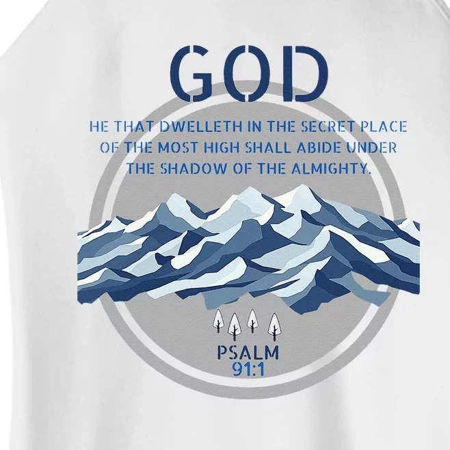 God Psalm 91 Gospel Biblical Women’s Perfect Tri Rocker Tank