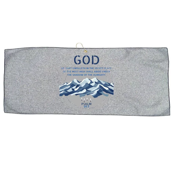 God Psalm 91 Gospel Biblical Large Microfiber Waffle Golf Towel