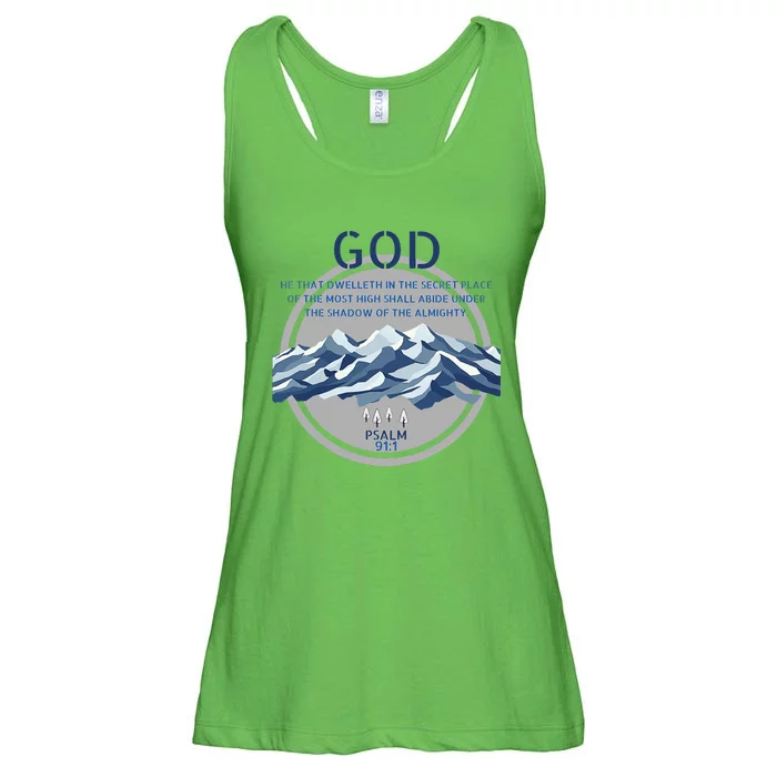 God Psalm 91 Gospel Biblical Ladies Essential Flowy Tank