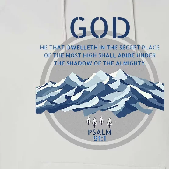 God Psalm 91 Gospel Biblical Performance Fleece Hoodie