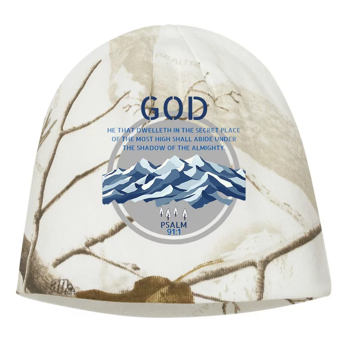 God Psalm 91 Gospel Biblical Kati - Camo Knit Beanie