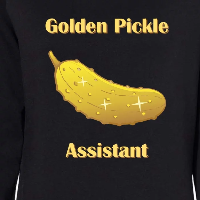 Golden Pickle Assistant | Golden Pickle | Fun Pickleball | Pickleball Award Womens California Wash Sweatshirt