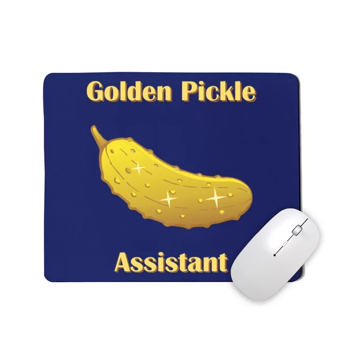 Golden Pickle Assistant | Golden Pickle | Fun Pickleball | Pickleball Award Mousepad