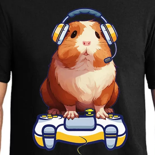 Guinea Pig And Video Gamer Lover Pajama Set