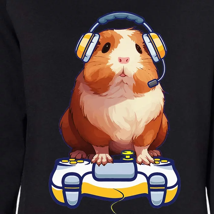 Guinea Pig And Video Gamer Lover Womens California Wash Sweatshirt