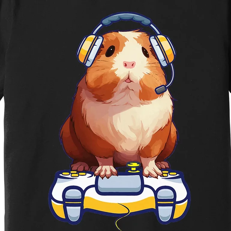 Guinea Pig And Video Gamer Lover Premium T-Shirt