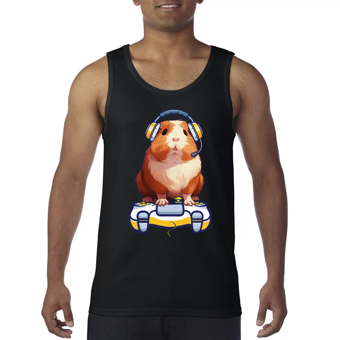 Guinea Pig And Video Gamer Lover Tank Top