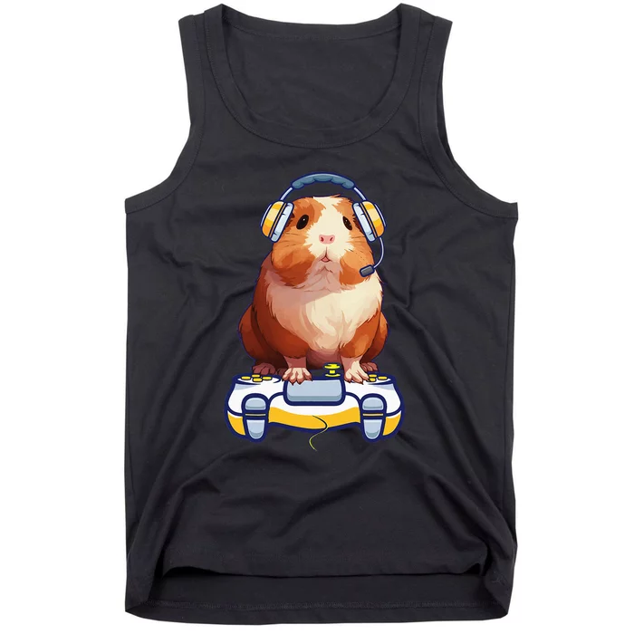 Guinea Pig And Video Gamer Lover Tank Top