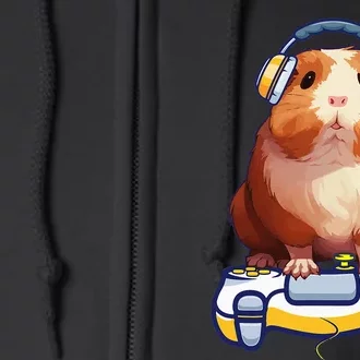 Guinea Pig And Video Gamer Lover Full Zip Hoodie