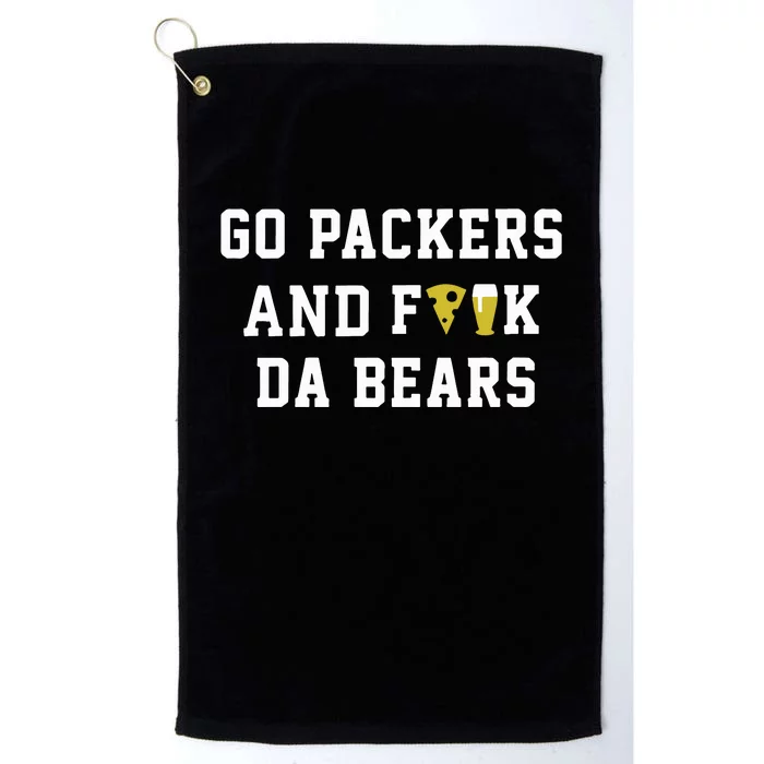 Go Packers And Fuck Bears Platinum Collection Golf Towel