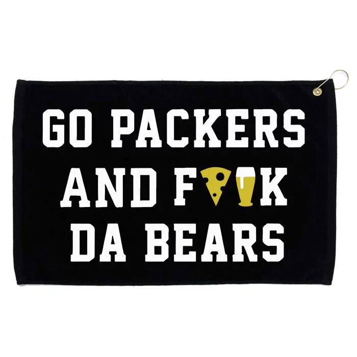 Go Packers And Fuck Bears Grommeted Golf Towel