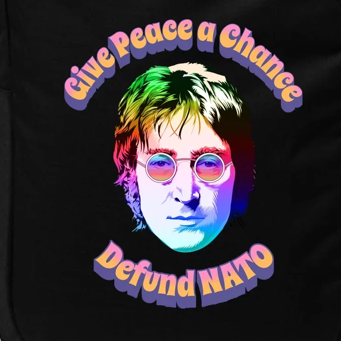 Give Peace A Chance Retro Peace Defund NATO Impact Tech Backpack