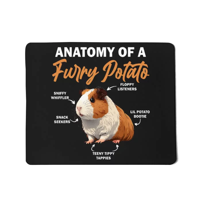 Guinea Pig Anatomy Of A Furry Potato Guinea Pig Funny Mousepad