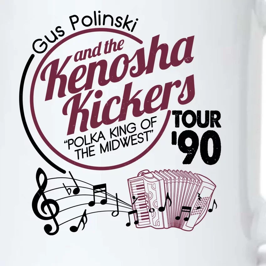 Gus Polinski And The Kenosha Kickers Polka King Of The Midwest 1990 Tour Black Color Changing Mug