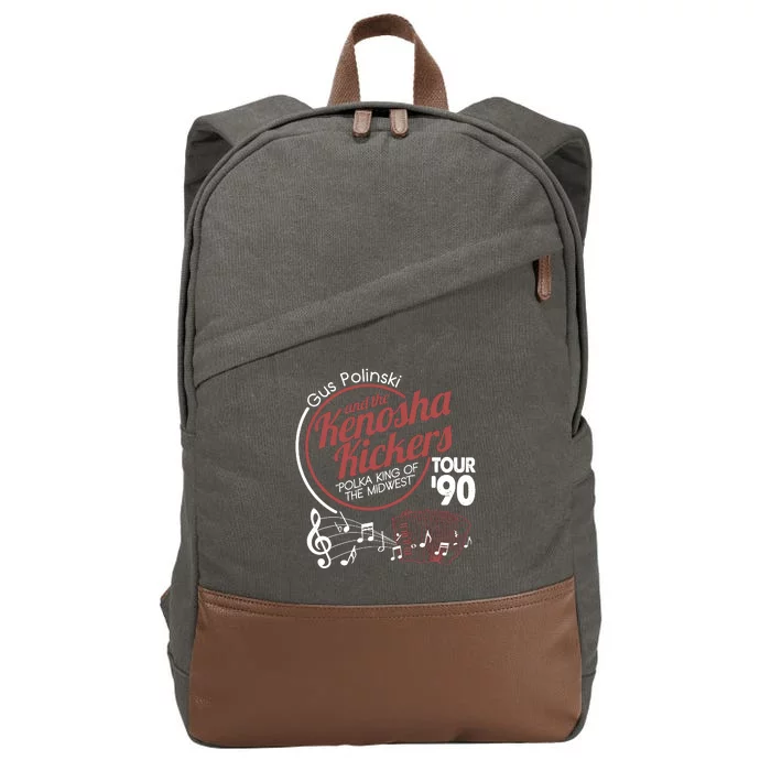 Gus Polinski And The Kenosha Kickers Polka King Of The Midwest 1990 Tour Cotton Canvas Backpack