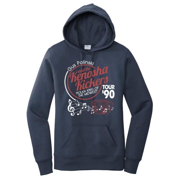 Gus Polinski And The Kenosha Kickers Polka King Of The Midwest 1990 Tour Women's Pullover Hoodie