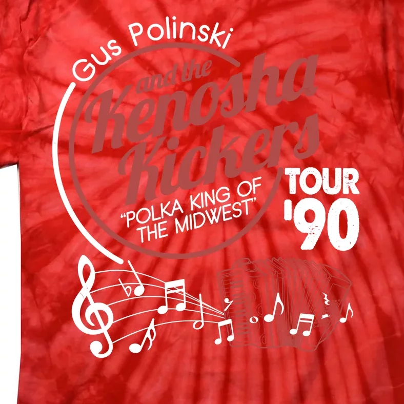 Gus Polinski And The Kenosha Kickers Polka King Of The Midwest 1990 Tour Tie-Dye T-Shirt