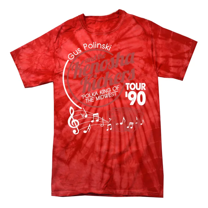 Gus Polinski And The Kenosha Kickers Polka King Of The Midwest 1990 Tour Tie-Dye T-Shirt