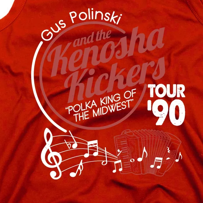 Gus Polinski And The Kenosha Kickers Polka King Of The Midwest 1990 Tour Tank Top