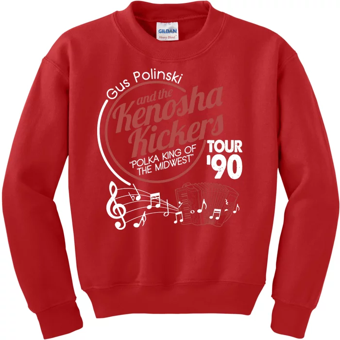 Gus Polinski And The Kenosha Kickers Polka King Of The Midwest 1990 Tour Kids Sweatshirt