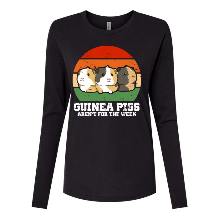 Guinea Pigs Aren't For The Week Womens Cotton Relaxed Long Sleeve T-Shirt