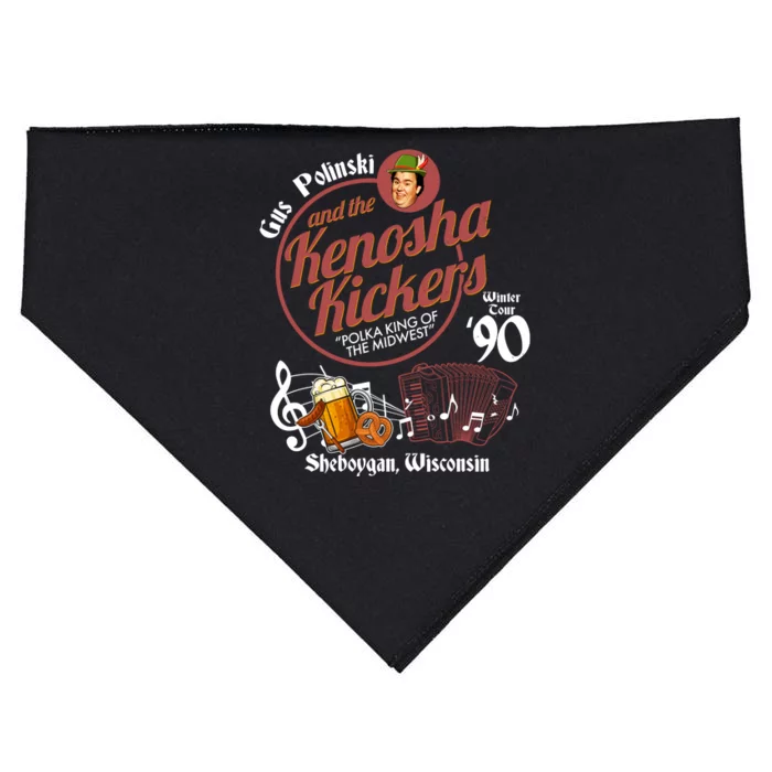 Gus Polinski And The Kenosha Kickers Sheboygan Wisconsin Winter Tour 1990 USA-Made Doggie Bandana