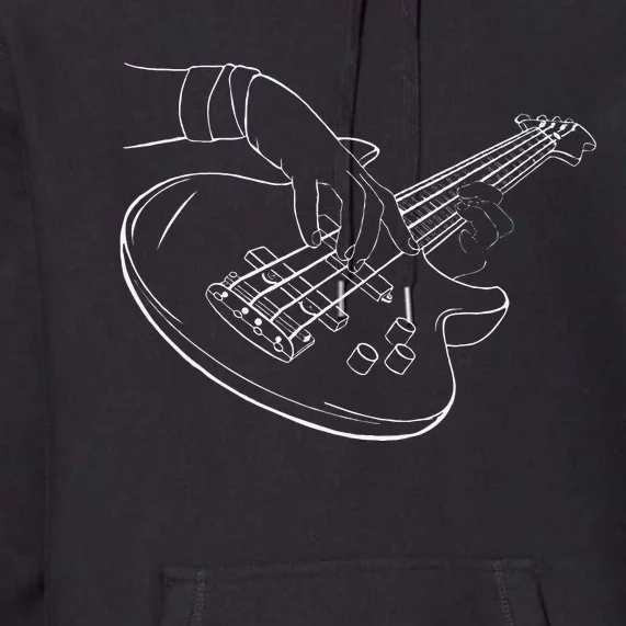 Guitar Player Art Guitarist Funny Guitar Lover Premium Hoodie